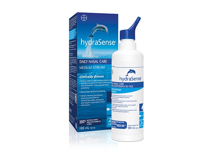 Medium Stream Saline Nasal Spray hydraSense® Canada