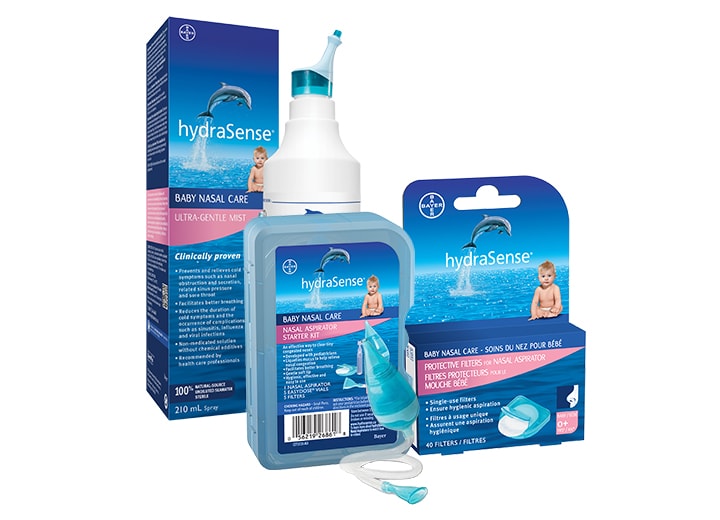 Hydrasense baby nasal care product collection