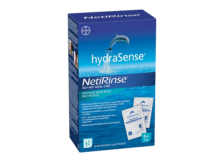 HydraSense NetiRinse Self-Mix Nasal Care box 60 Count