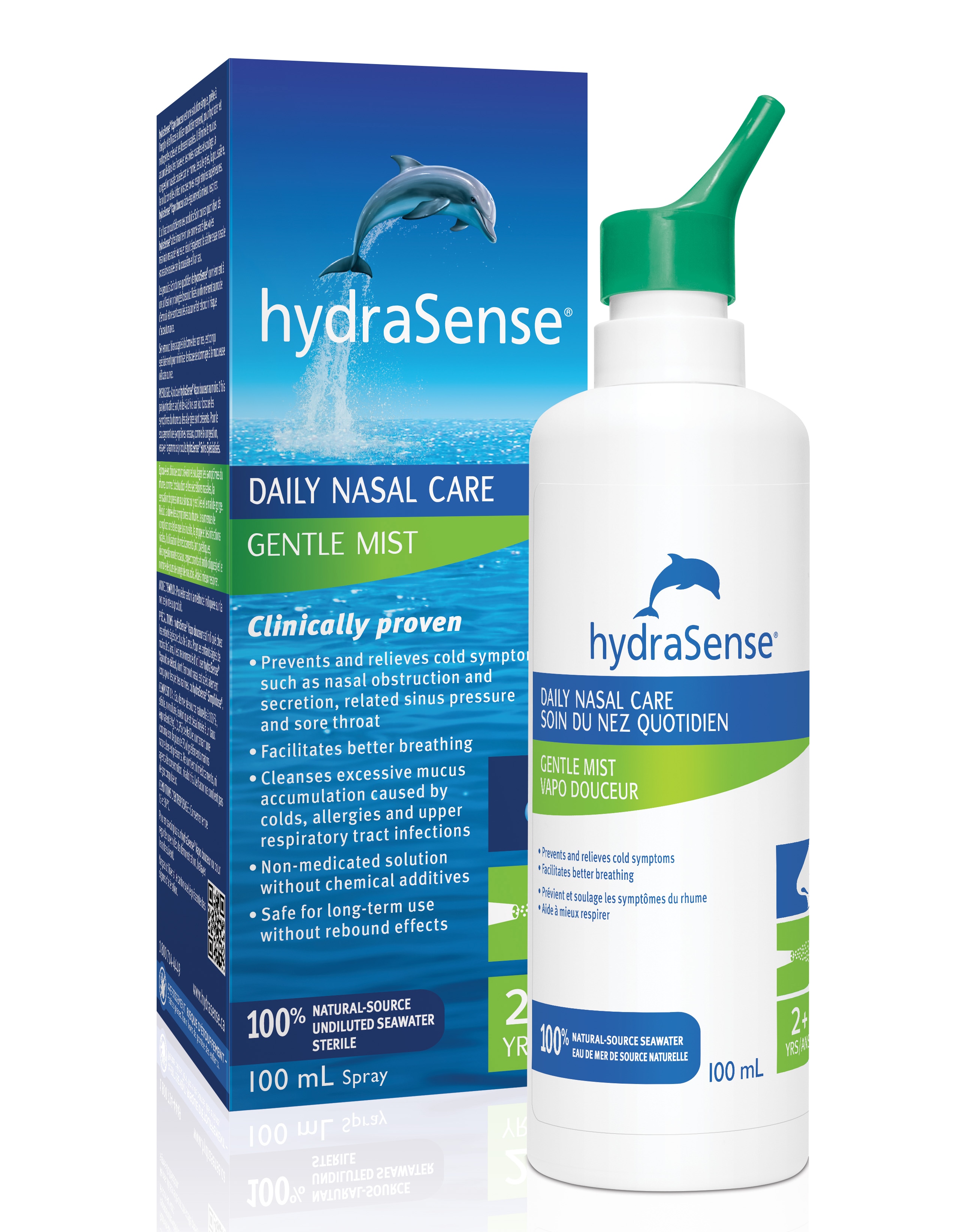 Hydrasense Gentle Mist box and bottle 100ml