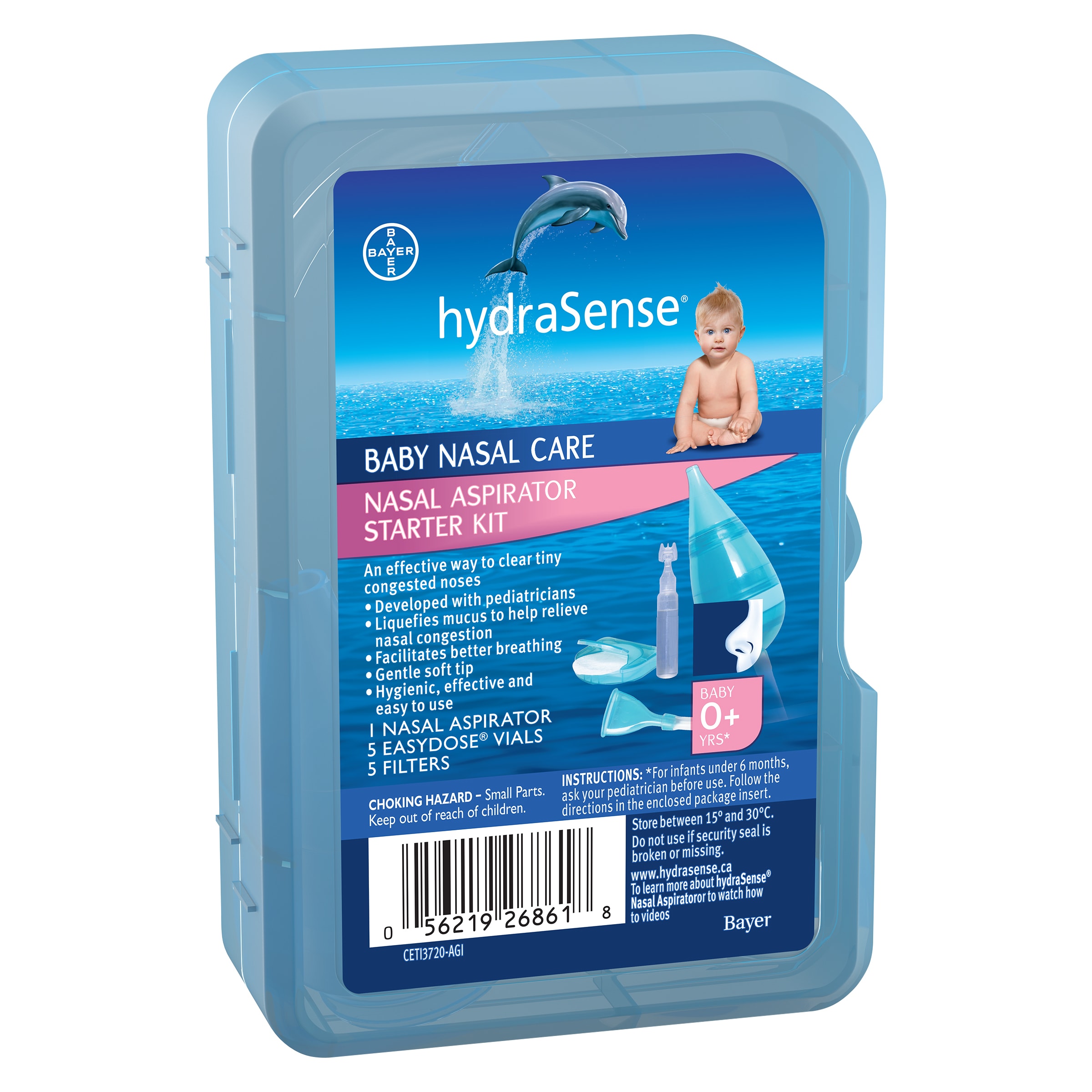 HydraSense Baby Nasal Care Nasal Aspirator Starter Kit box