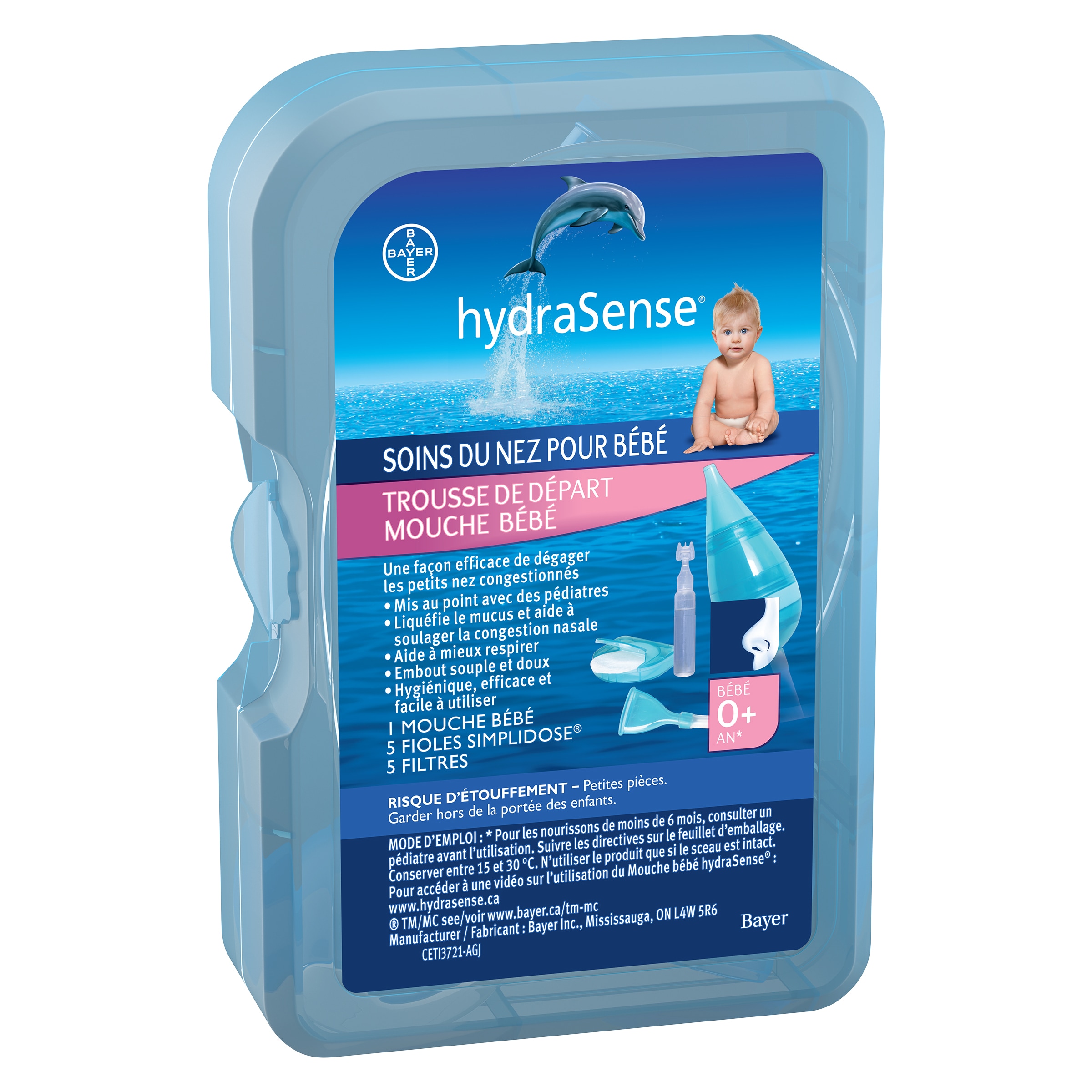 hydraSense_Baby Nasal Care_Nasal Aspirator_1 Kit_Label_Fre_Angled_10_2018