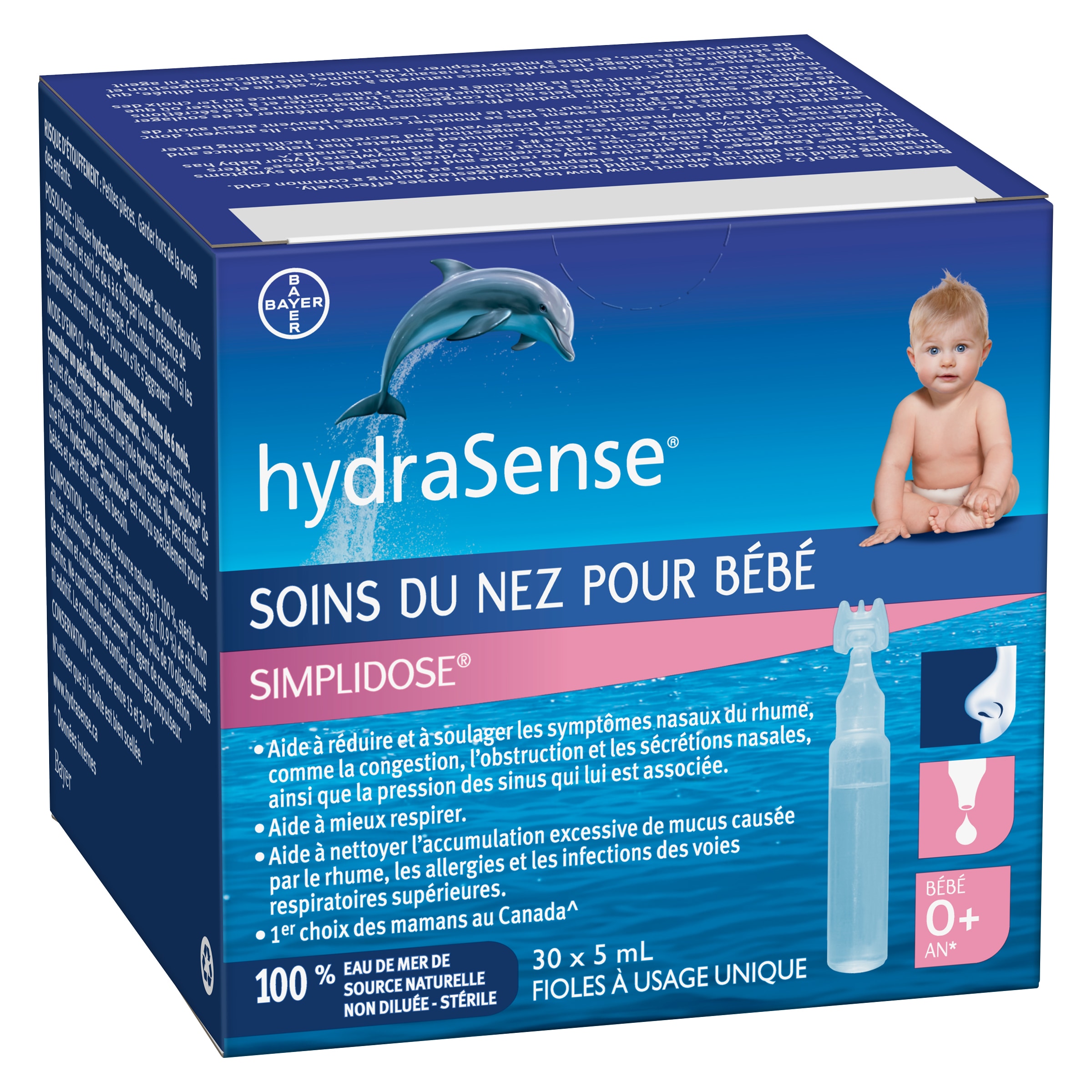 Gouttes nasales Simplidose pour bébé