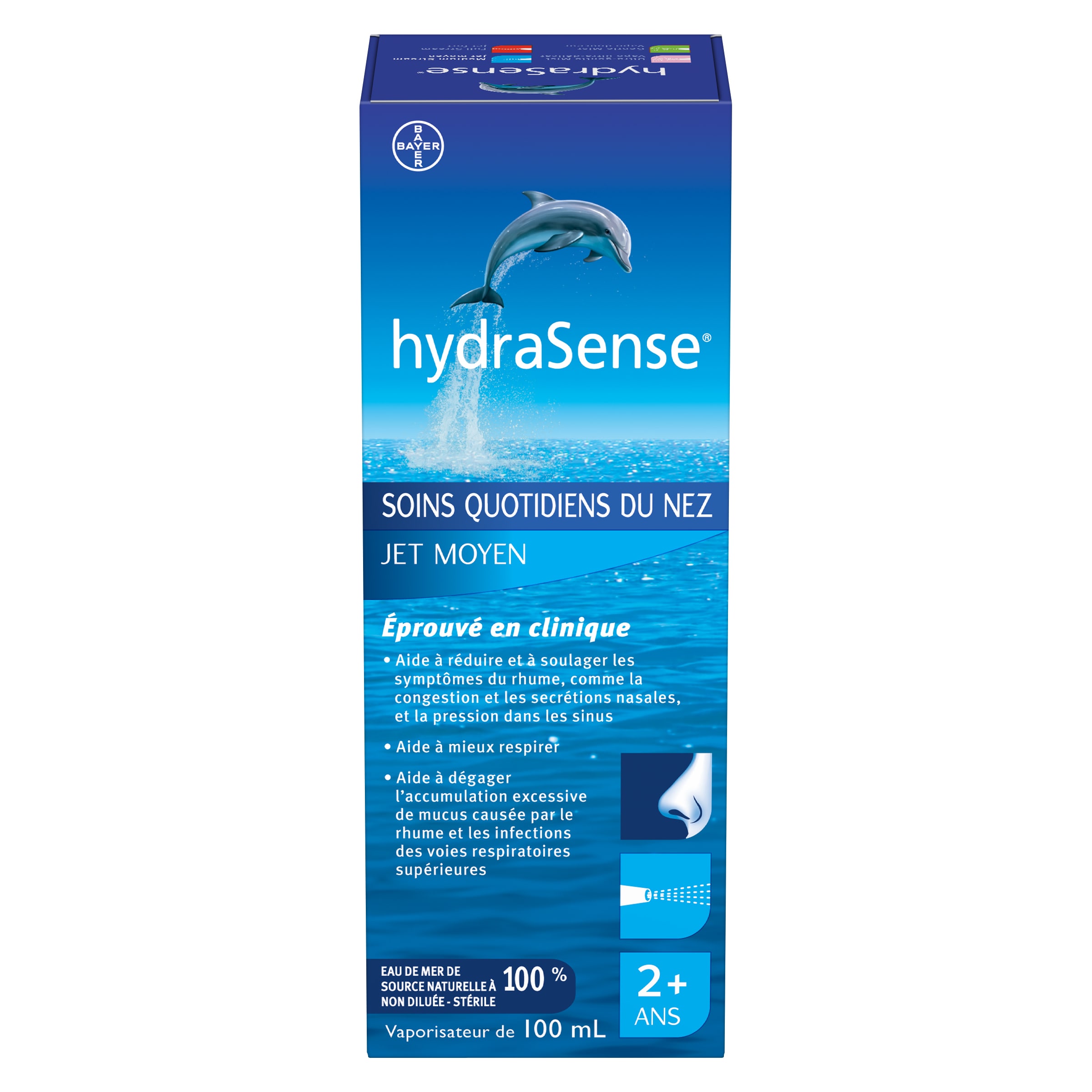 Trousse d'irrigation du nez et des sinus 2 en 1 NetiRinse – HydraSense :  Vaporisateur nasal