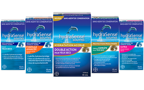 Hydrasense eye care product box
