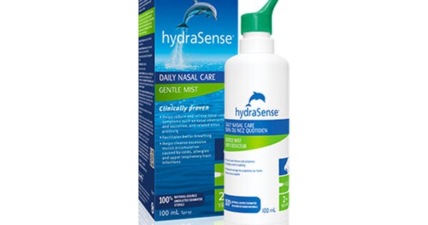 Gentle Mist Saline Nasal Spray hydraSense Canada